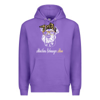 Purple birthday and mother's day gift miniature schnauzer mom t shirt Premium Hoodie - linhVisuals