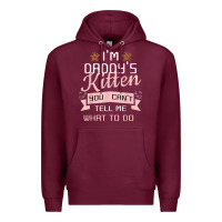 Burgundy daddy's kitten ddlg littlespace daddy dom cgl t shirt Premium Hoodie - linhVisuals
