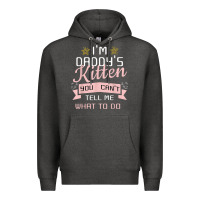 Charcoal Heather daddy's kitten ddlg littlespace daddy dom cgl t shirt Premium Hoodie - linhVisuals