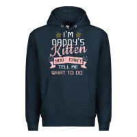 Navy daddy's kitten ddlg littlespace daddy dom cgl t shirt Premium Hoodie - linhVisuals
