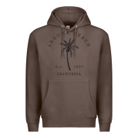 Coffee retro cool laguna beach california palm tree unique novelty sweatshirt Premium Hoodie - linhVisuals
