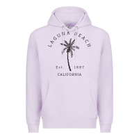 Lilac retro cool laguna beach california palm tree unique novelty sweatshirt Premium Hoodie - linhVisuals