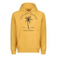Mustard retro cool laguna beach california palm tree unique novelty sweatshirt Premium Hoodie - linhVisuals