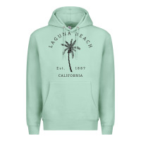 Seafoam retro cool laguna beach california palm tree unique novelty sweatshirt Premium Hoodie - linhVisuals