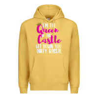 Antique Gold i’m the queen of the castle get down you dirty rascal t shirt Premium Hoodie - linhVisuals
