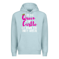 Blue Mist i’m the queen of the castle get down you dirty rascal t shirt Premium Hoodie - linhVisuals