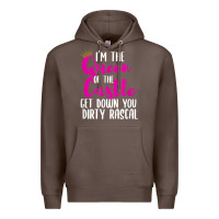 Coffee i’m the queen of the castle get down you dirty rascal t shirt Premium Hoodie - linhVisuals