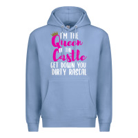 Colony Blue i’m the queen of the castle get down you dirty rascal t shirt Premium Hoodie - linhVisuals