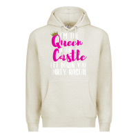 Oatmeal Heather i’m the queen of the castle get down you dirty rascal t shirt Premium Hoodie - linhVisuals