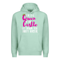 Seafoam i’m the queen of the castle get down you dirty rascal t shirt Premium Hoodie - linhVisuals