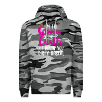 Slate Camo i’m the queen of the castle get down you dirty rascal t shirt Premium Hoodie - linhVisuals