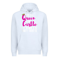 White i’m the queen of the castle get down you dirty rascal t shirt Premium Hoodie - linhVisuals