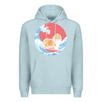 Blue Mist rough collie t  shirt rough collie gifts   ocean waves surfing rough c Premium Hoodie - linhVisuals