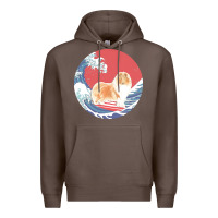Coffee rough collie t  shirt rough collie gifts   ocean waves surfing rough c Premium Hoodie - linhVisuals