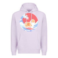 Lilac rough collie t  shirt rough collie gifts   ocean waves surfing rough c Premium Hoodie - linhVisuals