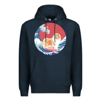 Navy rough collie t  shirt rough collie gifts   ocean waves surfing rough c Premium Hoodie - linhVisuals