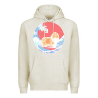 Oatmeal Heather rough collie t  shirt rough collie gifts   ocean waves surfing rough c Premium Hoodie - linhVisuals