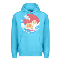 Ocean Blue rough collie t  shirt rough collie gifts   ocean waves surfing rough c Premium Hoodie - linhVisuals