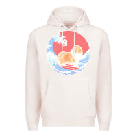 Pale Pink rough collie t  shirt rough collie gifts   ocean waves surfing rough c Premium Hoodie - linhVisuals