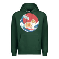 Sports Green rough collie t  shirt rough collie gifts   ocean waves surfing rough c Premium Hoodie - linhVisuals