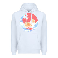 White rough collie t  shirt rough collie gifts   ocean waves surfing rough c Premium Hoodie - linhVisuals
