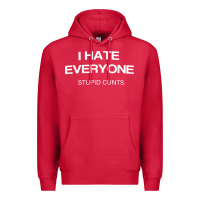Cardinal i hate everyone stupid cunts t shirt Premium Hoodie - linhVisuals