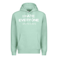 Seafoam i hate everyone stupid cunts t shirt Premium Hoodie - linhVisuals