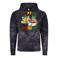 Cloud Black steppin' into juneteenth Vintage Hoodie - BarkalooDesign