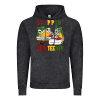 Vintage Black steppin' into juneteenth Vintage Hoodie - BarkalooDesign