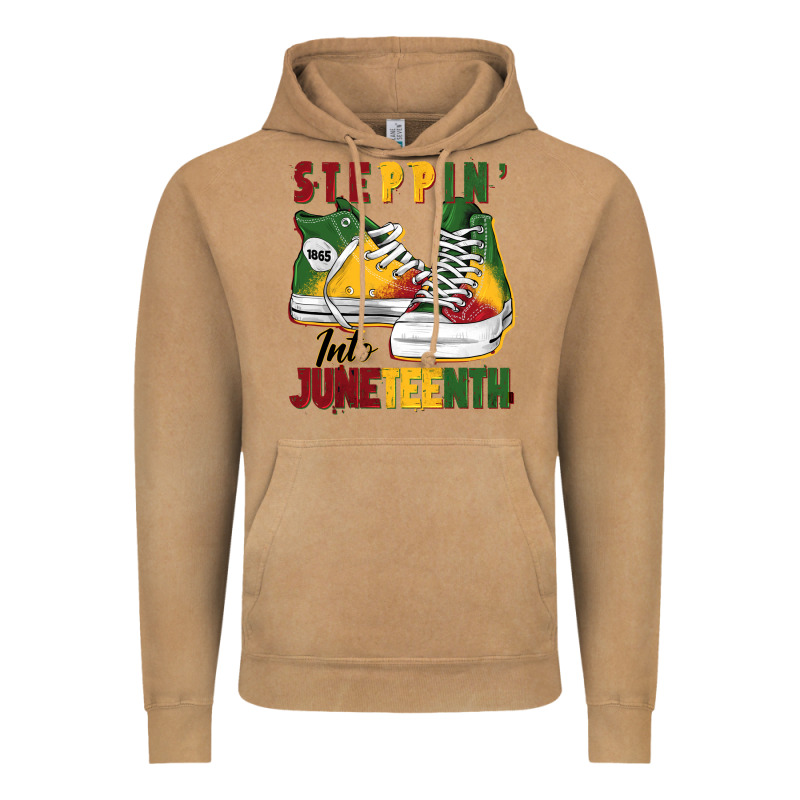 Steppin' Into Juneteenth Vintage Hoodie by BarkalooDesign | Teevron