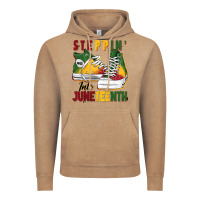 Vintage Coffee steppin' into juneteenth Vintage Hoodie - BarkalooDesign