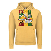 Vintage Mustard steppin' into juneteenth Vintage Hoodie - BarkalooDesign