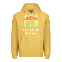 Antique Gold someone in colorado loves me t  shirt someone in colorado loves me fun Premium Hoodie - linhVisuals