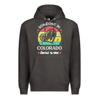 Smoke someone in colorado loves me t  shirt someone in colorado loves me fun Premium Hoodie - linhVisuals