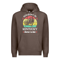 Coffee someone in kentucky loves me t  shirt someone in kentucky loves me fun Premium Hoodie - linhVisuals