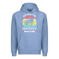 Colony Blue someone in kentucky loves me t  shirt someone in kentucky loves me fun Premium Hoodie - linhVisuals