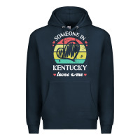 Navy someone in kentucky loves me t  shirt someone in kentucky loves me fun Premium Hoodie - linhVisuals