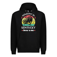 Black someone in kentucky loves me t  shirt someone in kentucky loves me fun Premium Hoodie - linhVisuals