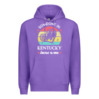 Purple someone in kentucky loves me t  shirt someone in kentucky loves me fun Premium Hoodie - linhVisuals