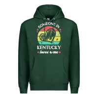 Sports Green someone in kentucky loves me t  shirt someone in kentucky loves me fun Premium Hoodie - linhVisuals