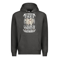 Charcoal Heather great pyrenees stalker great pyrenees gifts great pyrenees t shirt Premium Hoodie - linhVisuals