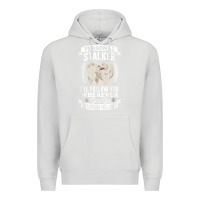 Dove Grey great pyrenees stalker great pyrenees gifts great pyrenees t shirt Premium Hoodie - linhVisuals
