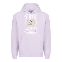 Lilac great pyrenees stalker great pyrenees gifts great pyrenees t shirt Premium Hoodie - linhVisuals