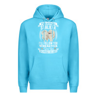 Ocean Blue great pyrenees stalker great pyrenees gifts great pyrenees t shirt Premium Hoodie - linhVisuals