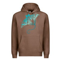 Chestnut hawaii tribal manta ray hawaiian shirt shark lover t shirt Premium Hoodie - linhVisuals
