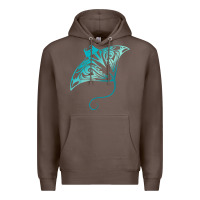 Coffee hawaii tribal manta ray hawaiian shirt shark lover t shirt Premium Hoodie - linhVisuals