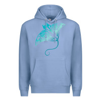 Colony Blue hawaii tribal manta ray hawaiian shirt shark lover t shirt Premium Hoodie - linhVisuals