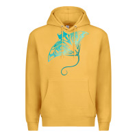 Mustard hawaii tribal manta ray hawaiian shirt shark lover t shirt Premium Hoodie - linhVisuals