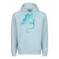 Blue Mist hawaii tribal manta ray hawaiian shirt shark lover t shirt Premium Hoodie - linhVisuals
