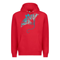 Red hawaii tribal manta ray hawaiian shirt shark lover t shirt Premium Hoodie - linhVisuals